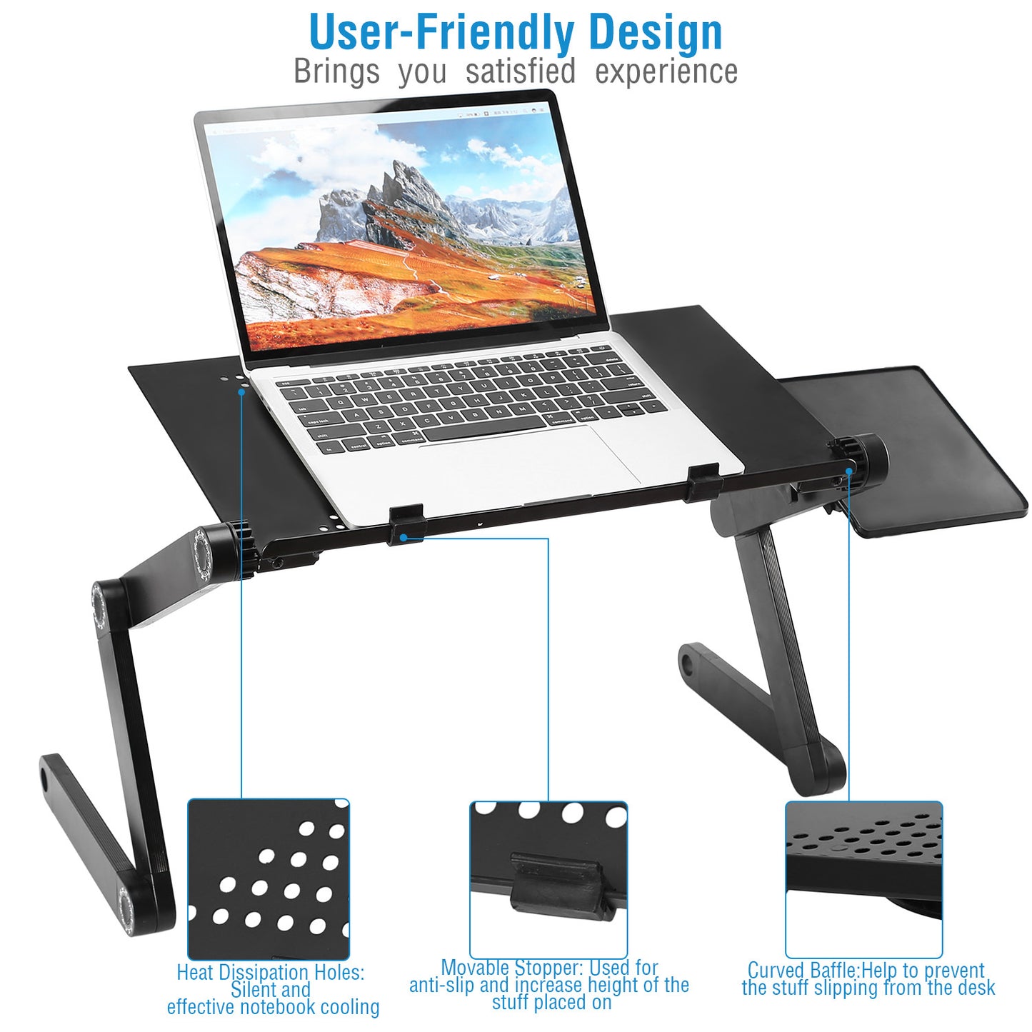 🖥️ Foldable Laptop Desk – Work Comfortably Anywhere